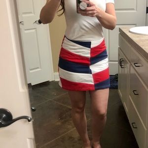 Red white blue skirt